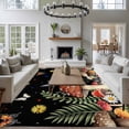 thumbnail image 3 of Large Area Rugs for Living Room Bedroom, Spring Mushrooms 8'x10' Rug Washable Carpet Runner Indoor Outdoor, Farmhouse Pastoral Botanical Stars Rustic Non Slip Floor Mats Rug for Kitchen, Patio, 3 of 8