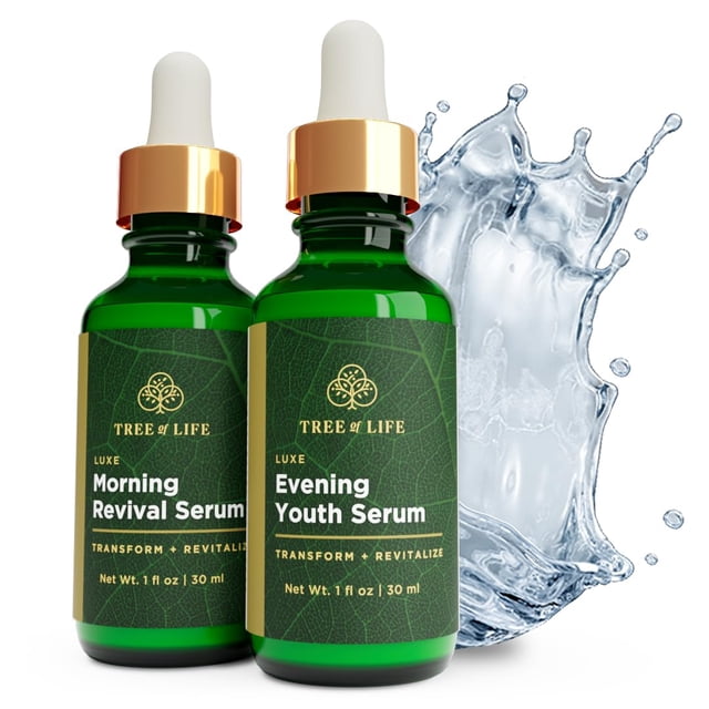 Sérum antienvejecimiento Tree of Life Luxe para mañana y noche, 30 ml x2