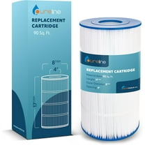 Pureline 90 Sq Ft Pool Replacement Cartridge Filter, Compatible with Hayward C-900, Sta-Rite PXC95, PA90, PXC