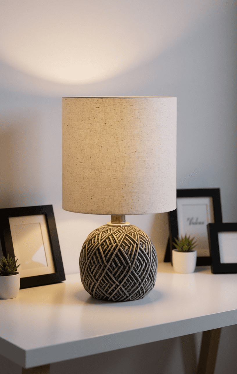Mainstays 14 inch Polyresin Table Lamp