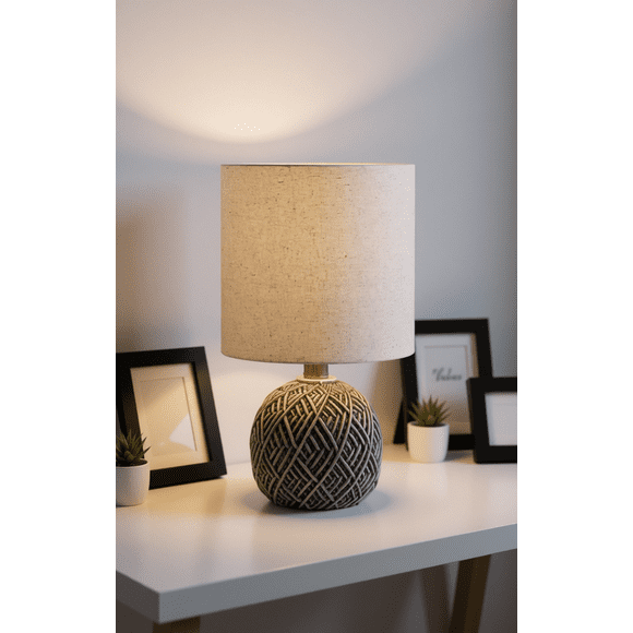 Mainstays 14 inch Polyresin Table Lamp