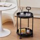 thumbnail image 1 of Muebles para oficina en casa, mesa de centro, estante móvil, sofá, mesa auxiliar, carrito, mesita de noche, estante con ruedas, organizador de doble nivel para sala de estar, 1 of 6
