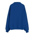 thumbnail image 6 of Bovemsi Sweatshirts for Women Trendy Oversized Solid Color Sweatshirts Pullover Lapel Loose Casual Zipper Long Sleeve Clothes Pullover, 6 of 7