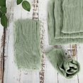 thumbnail image 5 of BalsaCircle 5 Pieces Dusty Sage 21" Cheesecloth Gauze Cotton Table Napkins, 5 of 8