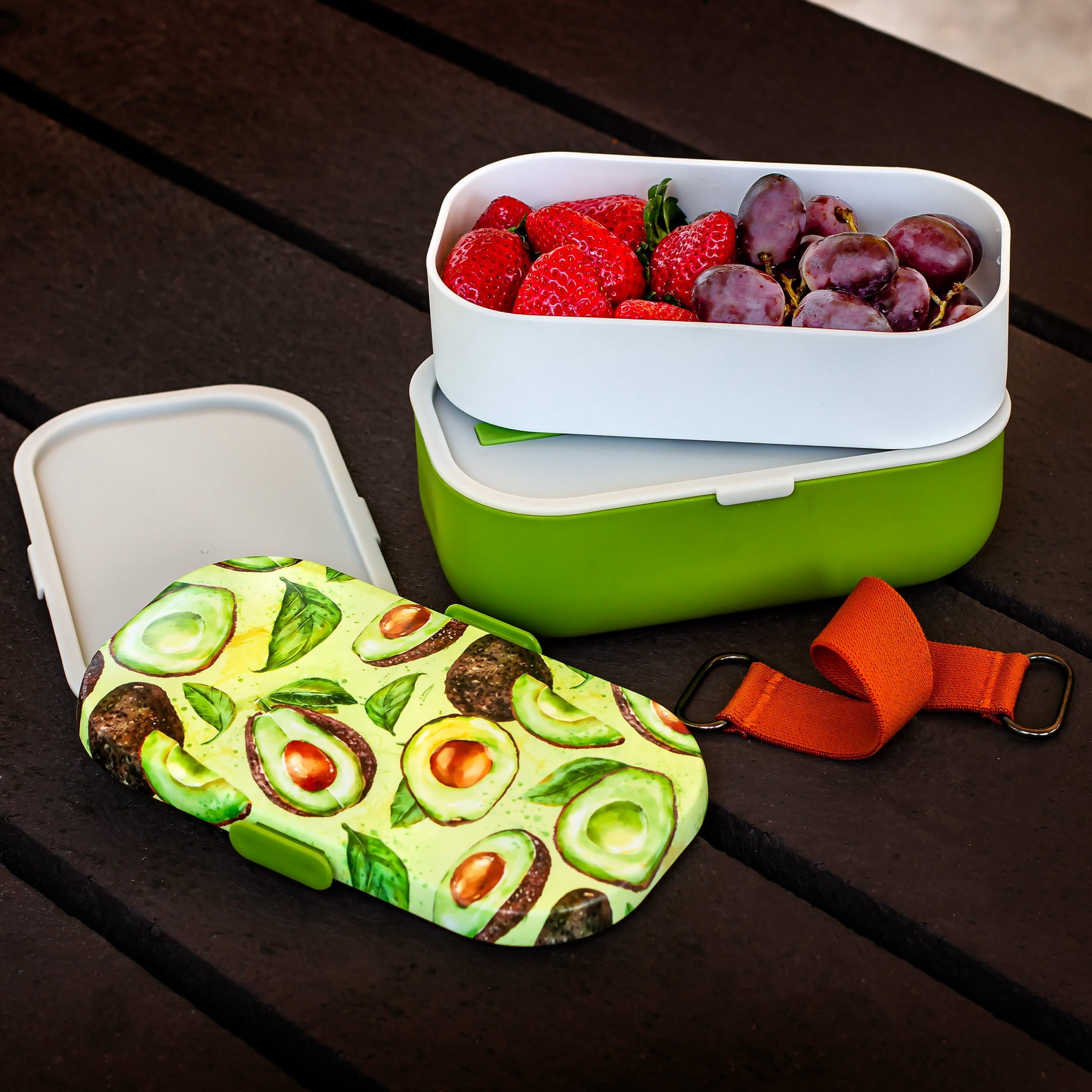 Premium Leakproof Bento Lunch Box Avocado Green Bento Box for Adults