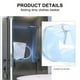thumbnail image 5 of 1 UNID plegable ropa sucia Cesta de baño Canasta de almacenamiento de ropa de pared, 5 of 6