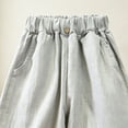 thumbnail image 3 of KyCheLot Cotton Sweatpants for Kids Full Length Elastic Waist Joggers with Pockets Trendy Cute Schoolwear, 3 of 5