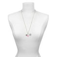 thumbnail image 3 of Delight Jewelry Silvertone Large Angled Rope Spinner - Light Pink Heart Nurse Strong Zoe Necklace, 3 of 4