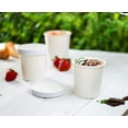 thumbnail image 5 of GUSTO 16 Oz Hot Food Containers with Vented Lids Disposable Ice Cream & Soup Cups, 25-Pack, 5 of 8