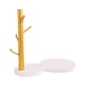 thumbnail image 2 of Organizador colgante para llaves, estante de almacenamiento de madera, portavasos, soporte para llaves y joyas calabaza blanca, 2 of 9