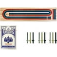 thumbnail image 1 of Tradeopia Jeu de Cribbage en Bois à 3 Pistes avec Rangement Intégré, 1 of 9