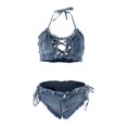 thumbnail image 7 of Women's Boho Straw Woven Belt Round Buckle Waistband for Jeans Dress Casual Daily Wear, 7 of 7