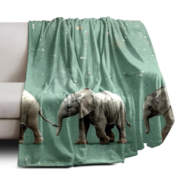 Throw Blanket Soft Plush Fleece Blanket 30In × 39In Home Decor Cozy Camping Blanket for Gift Bedding Essentials