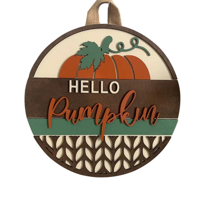 Bienvenida De Halloween Para Decoración De Puerta Delantera, Colgador De Puerta De Madera Rústica De 12 , Letreros Colgantes Para Puerta Delantera Para Decoración De Casa De Campo Scienceny HA041329-01