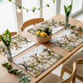 thumbnail image 5 of Spring Summer Goats Placemats Set of 6, Farmhouse Floral Botanical Cute Washable Wipeable Table Mats for Dining Tables, Indoor Outdoor Kitchen Place Mats for Holiday Party Table Decor, 5 of 9