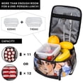 thumbnail image 2 of Initial D Lunch Bag Reusable Lunch Tote Bag Insulated Portable Lunch Box For College Work Office Picnic 10x8x4 Inch, 2 of 9