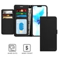 thumbnail image 3 of CoverON Apple iPhone 12 Pro Max Wallet Case, RFID Blocking Vegan Leather 6x Card Slot Holder Cover Flip Folio Phone Pouch, Black, 3 of 7