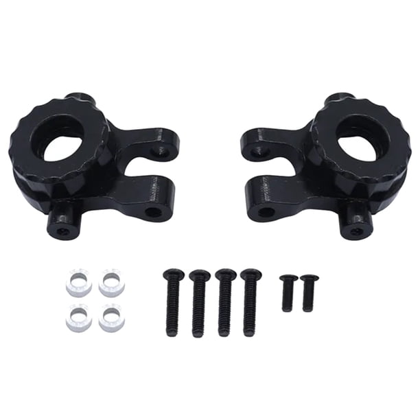 Vogacara RCGOFOLLOW-portador de buje de dirección, pieza de coche de control remoto, nudillos de bloque de dirección duraderos para 1/18 Trx4m Kits de construcción modelo Negro