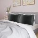 thumbnail image 2 of Funda de Almohada Unique Bargains Juego de 2 Fundas Almohada Satén con Cierre de sobre Negro 51x66cm, 2 of 6