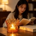 thumbnail image 5 of Aaihamo Vintage Glass Candle Holder, LED Electronic Candle Light, Ambient Desktop Decoration Night Light for Wedding, Party and Home Decor, 5 of 6