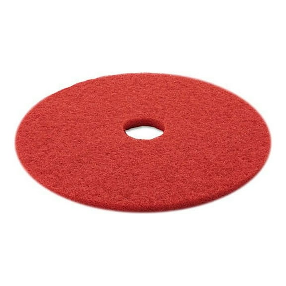 3m Red Buffer Pad 5100 - 20" Diameter - 5/carton - Polyester Fiber - Red (MMM08395)