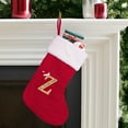 thumbnail image 6 of 12" Knit Christmas Stocking - Embroidered Candy Gift Bag for Fireplace/Tree (Washable Wool Blend), 6 of 6