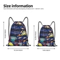 thumbnail image 2 of Balery Sea Inhabitans and Herb Pattern Drawstring Backpack Bag Sport Gym Sackpack Cinch Bags Pattern Drawstring Backpack Bag Sport Gym Sackpack Cinch Bags -Small, 2 of 6