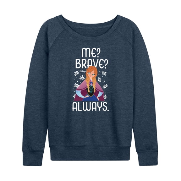 Frozen - Winter - Me? Brave? Always. - Women's Lightweight French Terry Long Sleeve Shirt