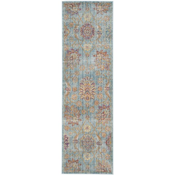 SAFAVIEH Sevilla Trafford Floral Runner Rug, Blue/Multi, 2'2" x 7'