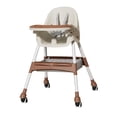 thumbnail image 3 of Silla Alta para Bebé, Trona Portátil, Asiento Compacto Y Ancho, Actividades Al Aire Libre, Silla de Comedor Multifuncional para Niños Pequeños para Ju marrón, 3 of 8