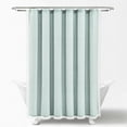 thumbnail image 4 of Lush Decor Rosalie Solid Cotton Blend Shower Curtain, 72x72, Blue, Single, 4 of 11