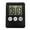 Black, variant on Digital Kitchen Timer Made of ABS for Precise Cooking and Baking