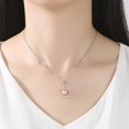 thumbnail image 4 of 8-8.5 MM Perla Colgante 925 Collar de Plata Mujer Noble Sincero Electrónica, 4 of 5