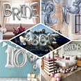 thumbnail image 4 of Efavormart Silver 40" tall Alphabet Letters / Number Foil Balloons Birthday Party  Decorations Graduation New Year Party Supply - 1, 4 of 8