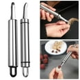 thumbnail image 2 of Multipurpose Household Longan Corer, Lychee Corer Fruit Corer and Pitter Save Labors Stainless Steel Berry Corer Tool Fruit Core Remover for Restaurant Kitchen, 2 of 7