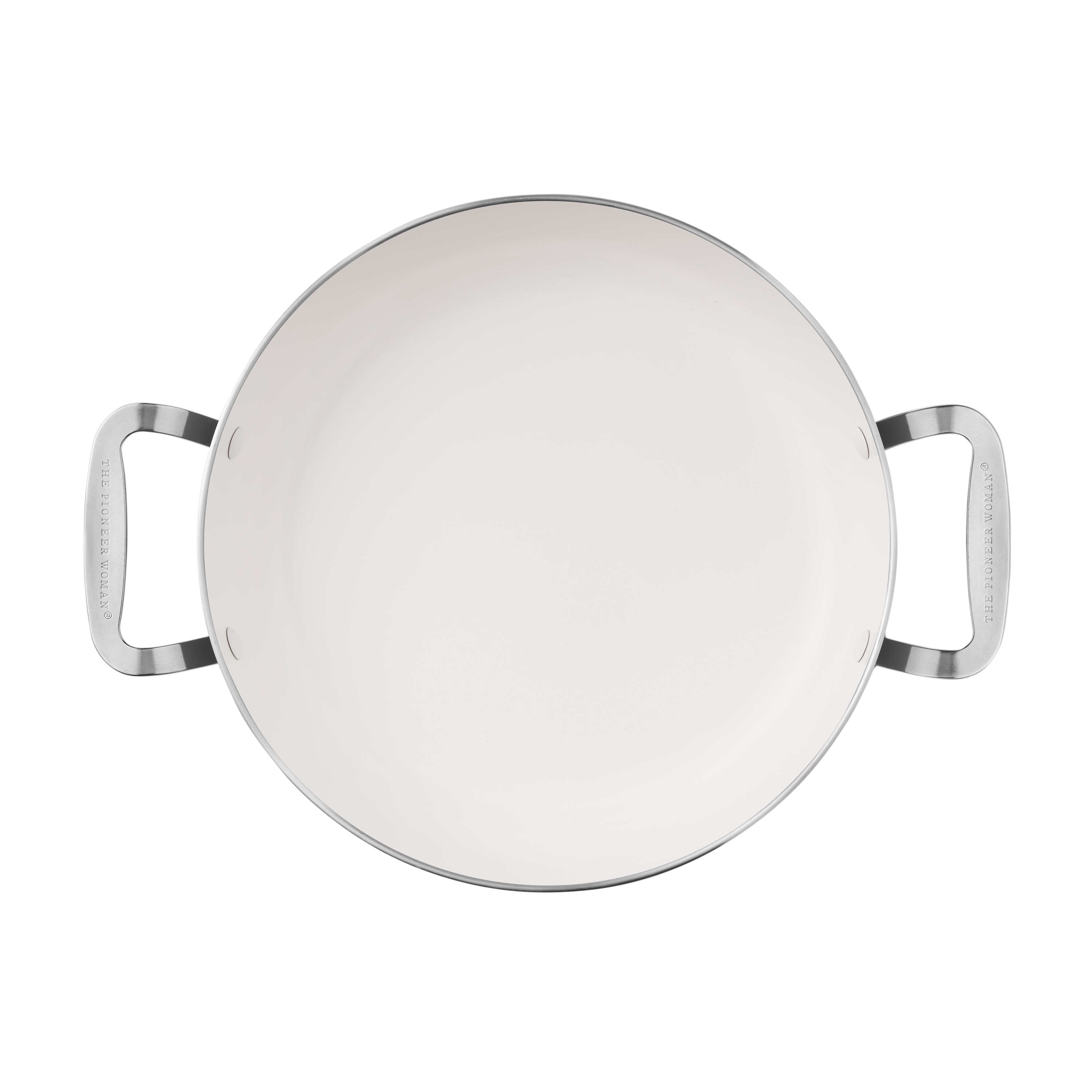 The Pioneer Woman Harlow 12-Inch Ceramic Nonstick Pan with Lid, Denim Blue photo 6