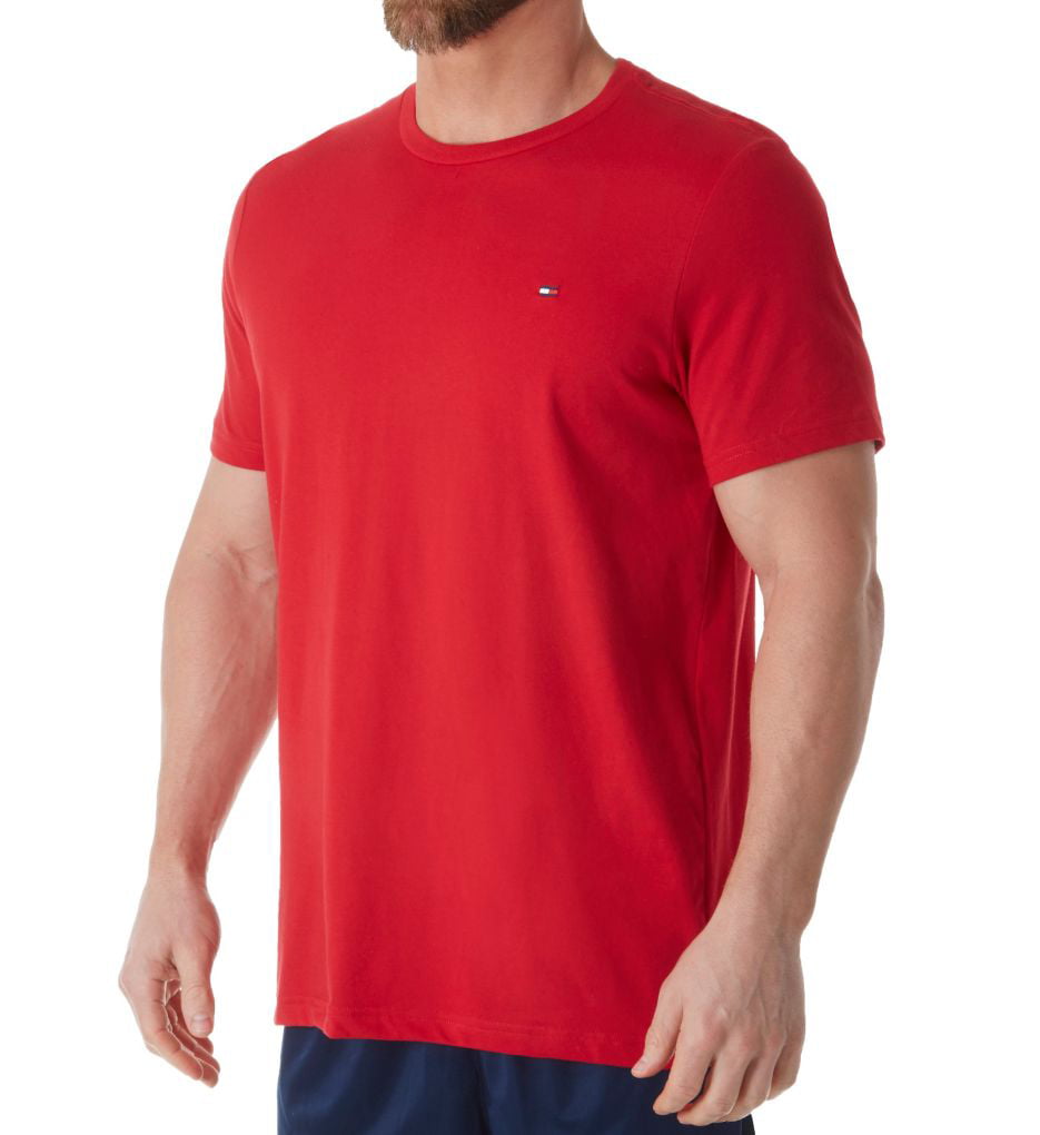 tommy hilfiger red t shirt mens