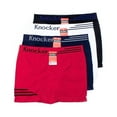 thumbnail image 3 of 3 Pack Mens Seamless Boxers Briefs Microfiber Underwear Knocker Comfort Stretch, 3 of 6