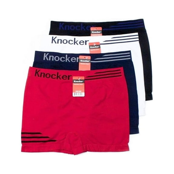3 Pack Men Seamless Boxer Briefs Knocker Microfiber Underwear Comfort One Size