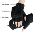 thumbnail image 3 of Holzlrgus Fingerless Gloves for Women, Winter Warm Knitted Gloves Convertible Mittens Flap Cover (2 Pairs), 3 of 6