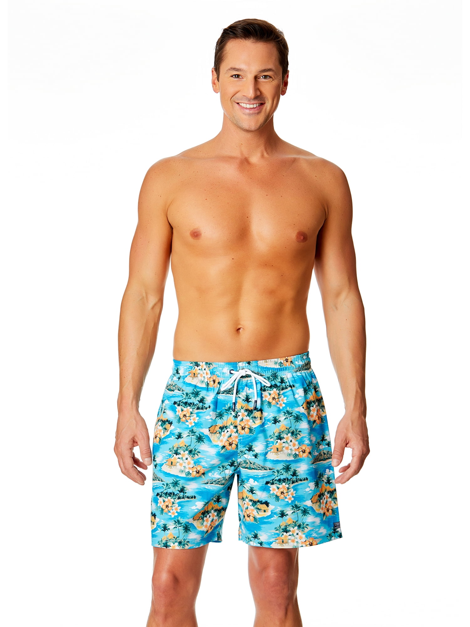 Chaps Men's & Big Men's Swim Trunks with UPF50+, 7" Inseam, Sizes S-3XL