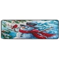 thumbnail image 5 of Dreamtimes Winter Snowman Hallway Runner Rug 2'x6' Kitchen Rug with Rubber Backing Red Cardinal Bird Non Slip Entryway Rug Runner Washable Soft Area Rug for Hallway Bedroom Kitchen Decor, 5 of 6