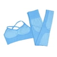 thumbnail image 4 of Conjunto de entrenamiento para mujer, 2 piezas, mallas para mujer, , , Top corto S shamjiam Traje de entrenamiento para mujeres, 4 of 9