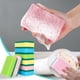 thumbnail image 1 of Paquete de 8 esponjas de doble cara para fregar platos | Bloques de esponja para limpieza de cocina y baño | Estropajos reutilizables antirayaduras para ollas, sartenes y fregaderos, 1 of 8