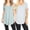 2PK: ASH MINT/BABY BLUE, variant on 2 Packs of Zenana Women & Plus Short Sleeve V Neck Round Hem Relaxed Fit Casual Tee Shirt Top