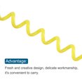 thumbnail image 4 of Unique Bargains Porte-Clés Spirale Extensible en Plastique, Jaune 5 Pack, 4 of 5