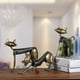 thumbnail image 4 of Cat Metal Sculpture, Metal Sculpture Iron Art Cat Spring Cat Crafts Decoración, Modern Small Cat Metal Sculpture para decoración, Muebles para el hogar Adornos JAMW Sencillez, 4 of 4