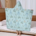 thumbnail image 5 of Princess Pattern Hooded Bath Towel，60"x35" for Ages 3 To 12 Kids, Quick Dry Lightweight Soft Microfiber Hood Beach Towel Cover Up for Kids, 5 of 7