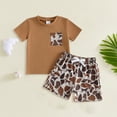 thumbnail image 2 of mgoYE Toddler Baby Boy Hunting Outfits Camo Short Sleeve T Shirt Shorts Set Casual Summer Clothes 2Pcs Size 6-12 Months, 2 of 4