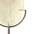 thumbnail image 4 of 7" x 19" Cream Polystone Abstract Textured Coral Sculpture with Gray Stand and Acrylic Base, by DecMode, 4 of 9